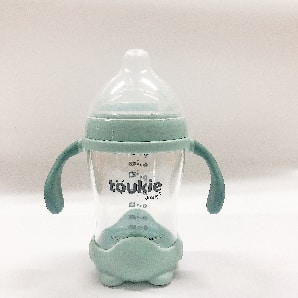 300ml Extra Wide neck Glass bottle with simple lid