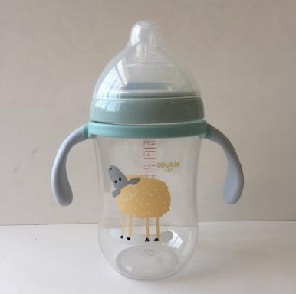 300ml Extra Wide neck PP bottle with simple lid
