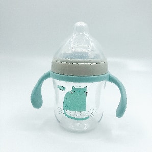 220ml Extra Wide neck Tritan bottle with simple lid
