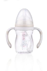 200ml Wide neck Tritan bottle with two color handles