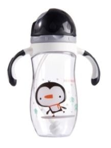 300ml penguine shape Tritan sippy cup