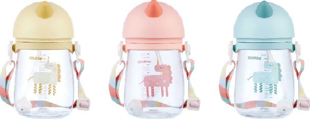240ml Monster Shape Tritan Sippy Cup with strap