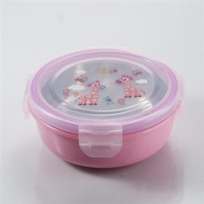 Round shape 304 stainless steel lunch box in preservation