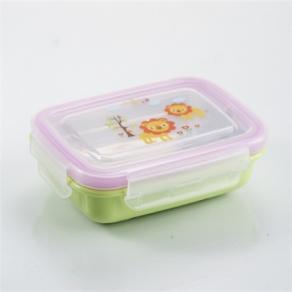 Rectangle stainless steel lunch box in preservation